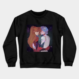 Asuka and Rei from Evangelion Crewneck Sweatshirt